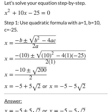 x^2+10x-25=0 solve by completing the square - brainly.com