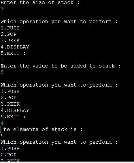 Image result for Stack Representation Using Array