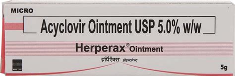 Herperax 5 %W/W Ointment (5): Uses, Side Effects, Price & Dosage ...