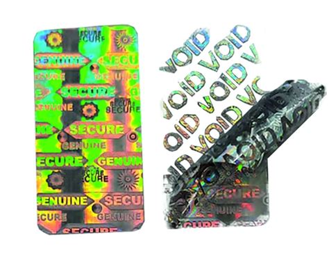 Ezeepacks ® Hologram Void Stickers 30x15mm for Security Seal Self ...