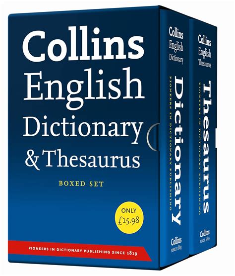 Collins English Dictionary and Thesaurus set : Collins Dictionaries ...