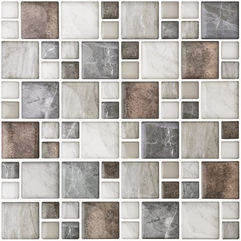 MORCART Brown Marble Look Peel and Stick Tile Backsplash, India | Ubuy