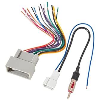 RED WOLF Radio Harness w/Antenna Adapter Replacement for 2011-2017 ...