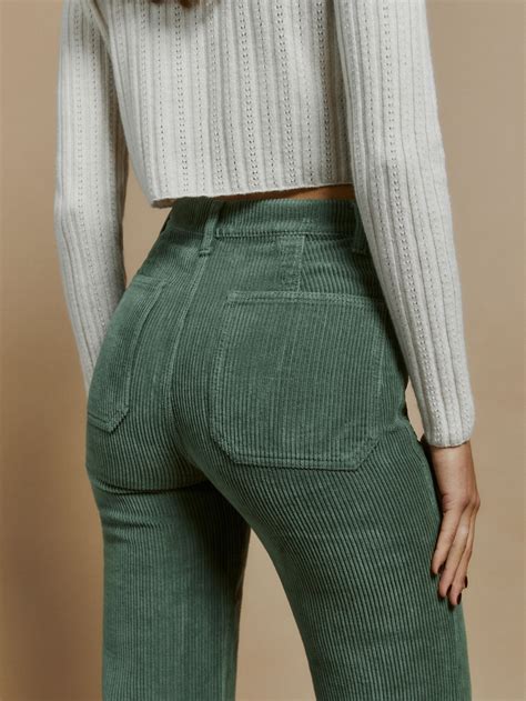 Alyssa high rise wide leg corduroy pants – Artofit