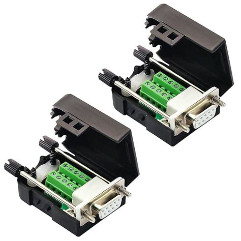 CenryKay DB9 Solderless RS232 D-SUB Serial to 9-pin Port Terminal Male ...