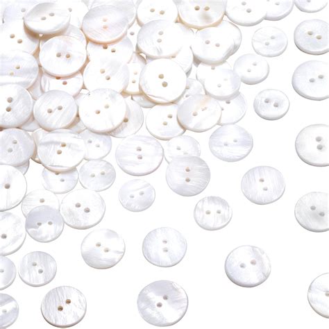 Amazon.com: Pndeyo Pearl Button 45pcs, White Genuine Mother of Pearl ...
