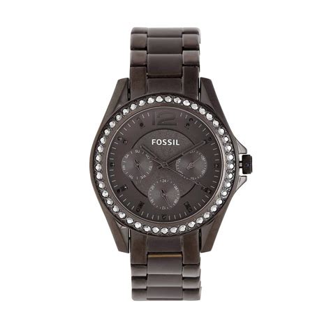 Fossil Womens Riley Stainless Steel Multi-ES4519I (Black_Free Size ...