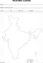 Outline Map of India Blank A4 70 GSM (Set of 100) Paper Print - Maps ...