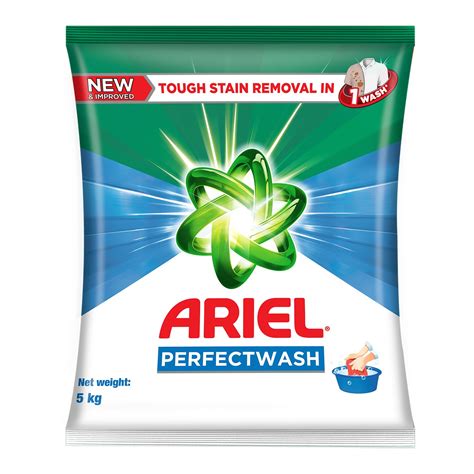 Ariel Perfect Wash Detergent Powder - 5kg, Removes tough stains like ...