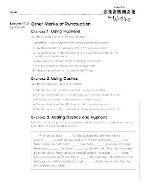 Fillable Online Other Marks of Punctuation Fax Email Print - pdfFiller