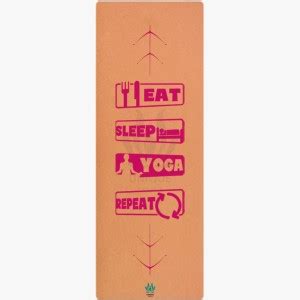 Uniqueshopee Cork Yoga Mat with Eva Grip Anti Slip 2 MM - Eat Sleep ...