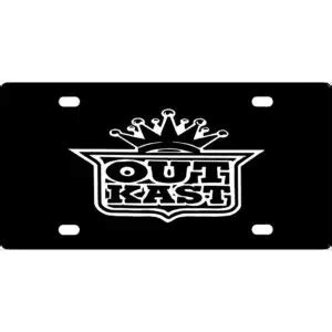 OutKast Logo Mirror License Plate
