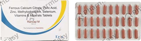 Buy Raricap M Strip Of 30 Tablets Online at Flat 15% OFF | PharmEasy