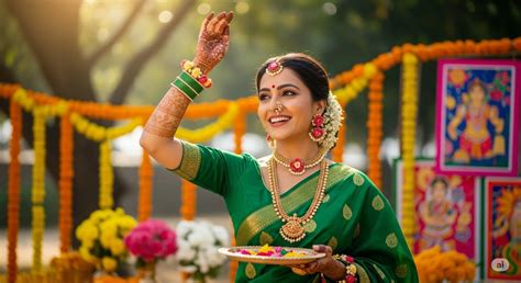 Green Saree for Teej: Traditional Party & Wedding Looks – Indidha