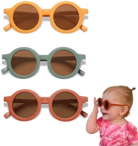 Buy XFSAFDM 3 Pcs Kids Sunglasses for Boys and Girls, Yellow Green Red ...
