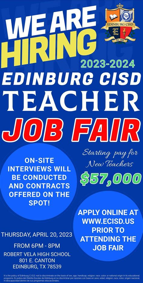 Teacher Job Fair - Banner Files - Edinburg Consolidated Independent ...