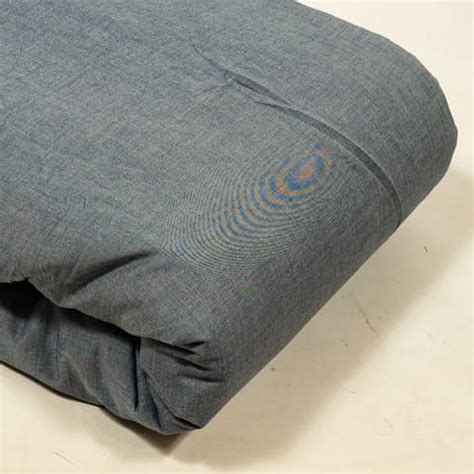 Premium Blue Grey Colour Denim Fabric Fabric for Designers | FabCouture