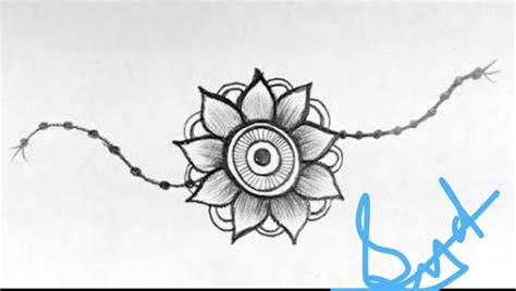 beautiful rakhi drawing - Brainly.in
