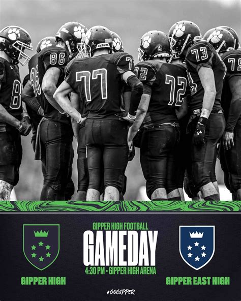 Free & customizeable football game day graphic templates