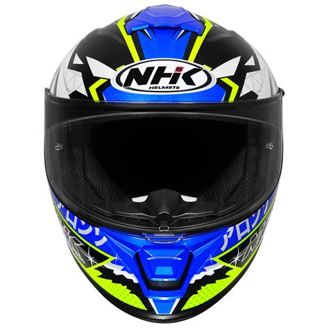 K5R ALONSO BLACK BLUE #4 GLOSSY – NHK Helmets