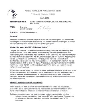 Fillable Online frtib TSP Withdrawal Options. TSP Withdrawal Options ...