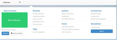 Image result for Mega Menu Hover Function Code