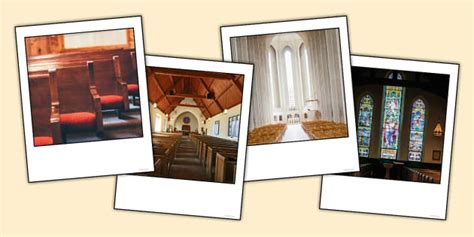 Inside Churches Instant Photo Style Display Images - Twinkl