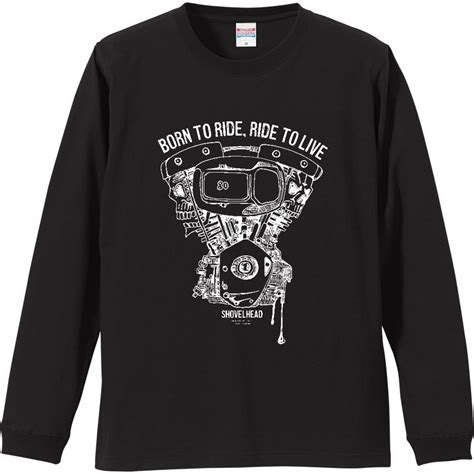 Shovelhead SkullロングスリーブT | onsite inc design
