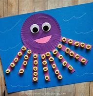 Image result for octopus paper plate craft
