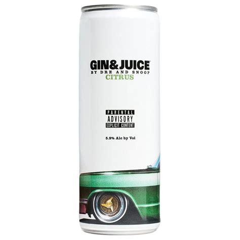 Gin & Juice by Dre and Snoop Citrus Ready To Drink Cocktail 355ml 4 ...