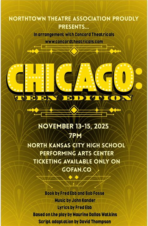 NKCHS Presents CHICAGO: Teen Edition , North Kansas City High School ...
