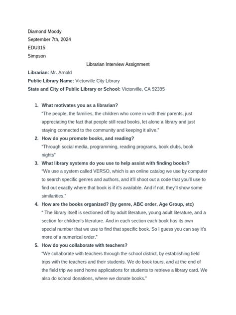 Library Assistant Interview 的图像结果