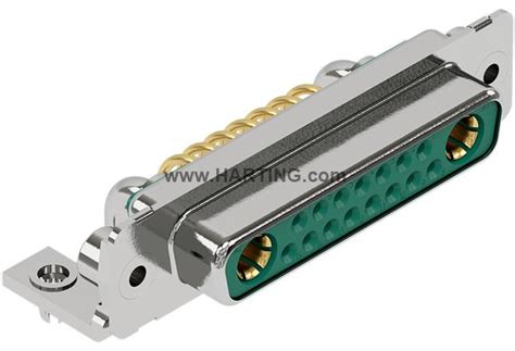 D-Sub M 17W2 ANG FE 20A UNC NM30 BL | HARTING Technology Group