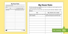 Robot Rules Worksheet (teacher made) - Twinkl