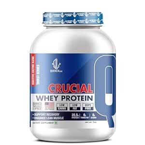 QUENCHLABZ CRUCIAL Whey Protein 1kg Mango | 35.5g Protein per Serving ...