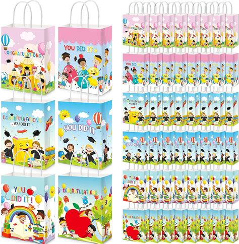 Amazon.com: Chunful 100 Pcs Preschool Graduation Gift Bags Bulk ...