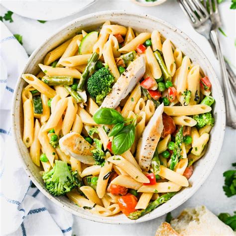 Chicken Primavera Recipe Easy One Pot Pasta Primavera • Simple Gray