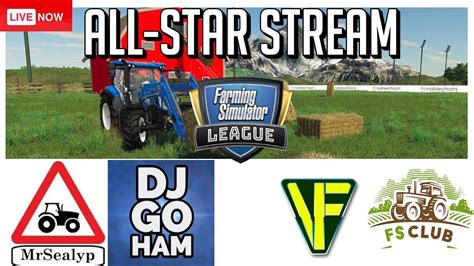 🔴ALL-STAR LIVE STREAM | FARMING SIM LEAGUE | FARMING SIMULATOR 19 - YouTube