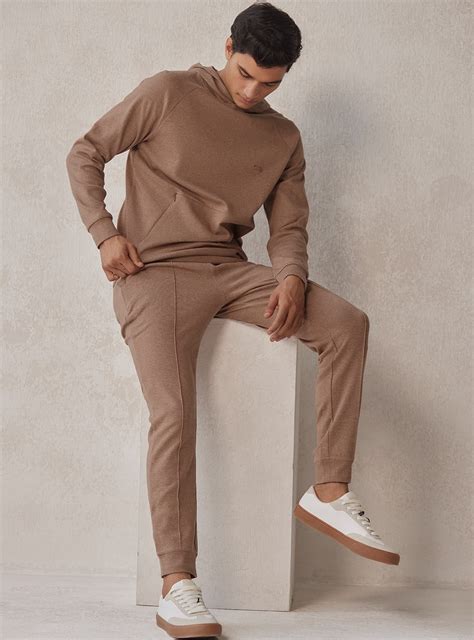 Buy Mocha Melange Hoodie Casual Khaki Solid Hoodie for Men Online | Andamen