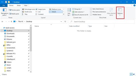 File Explorer Options Win 10 的图像结果