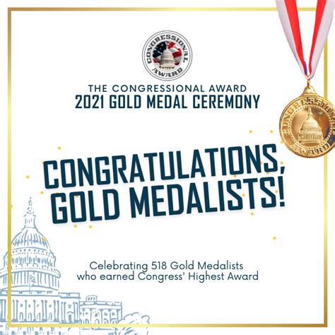 U.S. Congress Honors 518 Youth Medalists for Achievements in Service ...