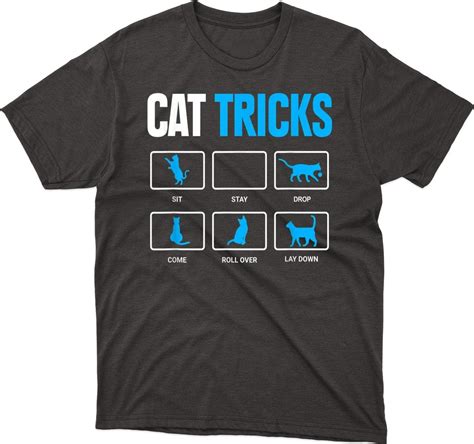 KONAMAC Funny Cat Sayings T-Shirt - Cat Tricks- Birthday Squad Shirt ...