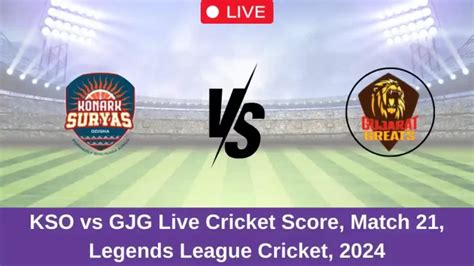 KSO vs GJG Live Score, Legends League T20 is set for October 11
