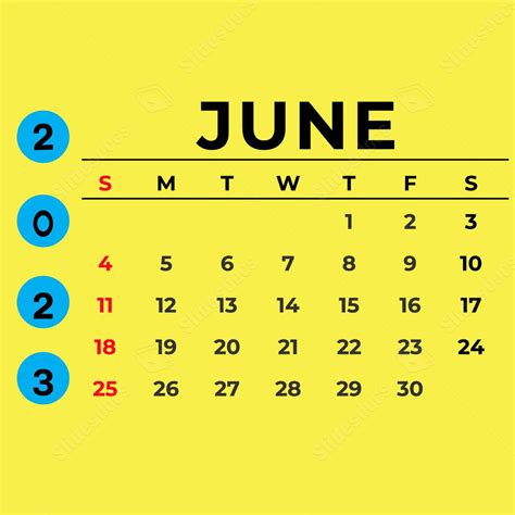 Month Of June Printable Calendar