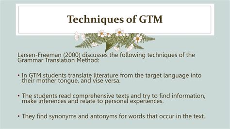 9. GRAMMAR TRANSLATION METHOD in language teaching.pptx | Homework and Study | Education