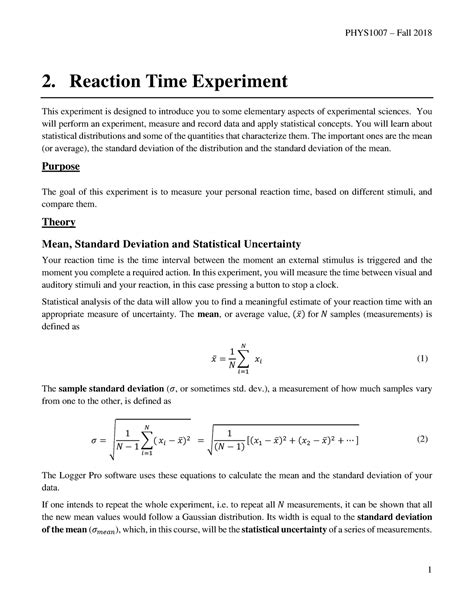 Image result for Reaction Time Experiment