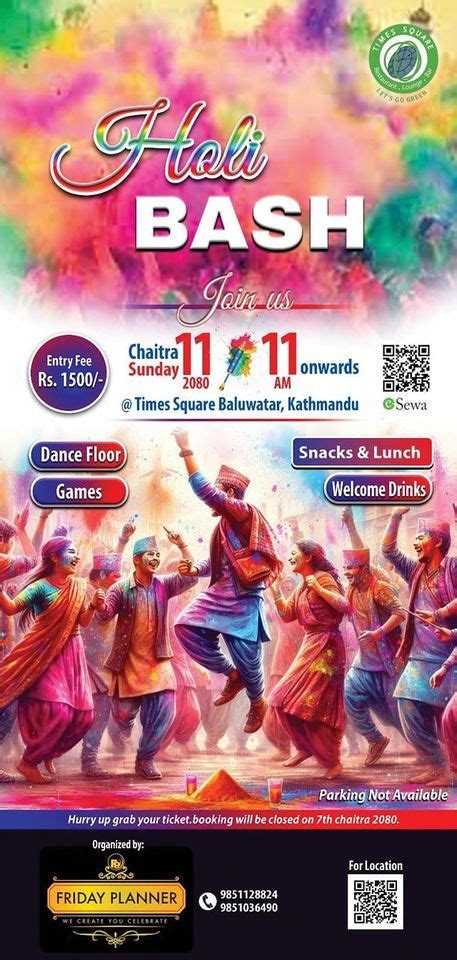 Holi Bash , Times Square Restaurant Baluwatar, Kathmandu, 24 March 2024 ...