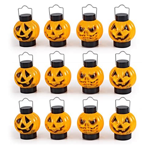 Buy 1 Dozen Halloween Light Up Pumpkin Lanterns For Best Halloween ...