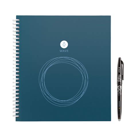 Rocketbook Wave Smart Notebook - Dotted Grid Eco-Friendly Notebook with ...