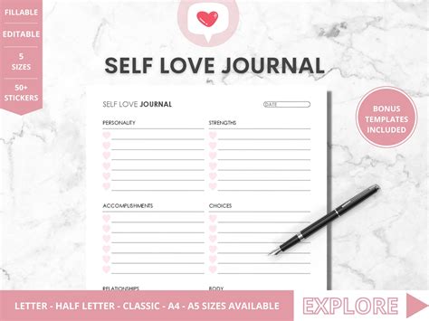 Free free printable love journal, Download Free free printable love ...